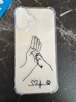 Custodia iPhone 16 trasparente con stampa