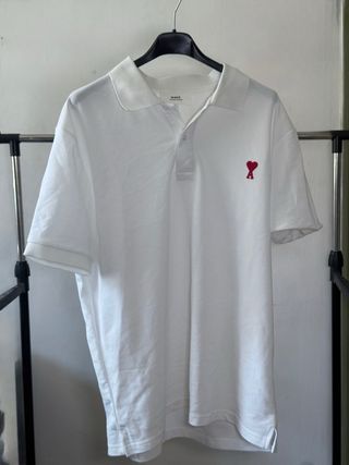 Polo AMI PARIS blanco