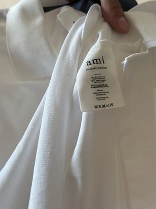 Polo AMI PARIS blanco