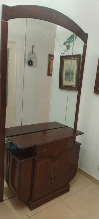 Mueble tocador madera años 80