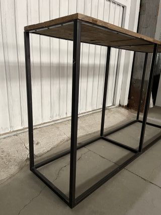 Mesa consola madera rustica 