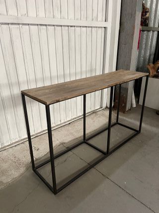Mesa consola madera rustica 