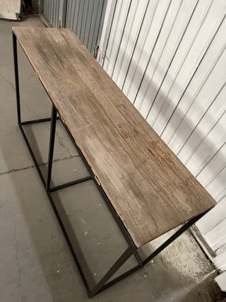 Mesa consola madera rustica 