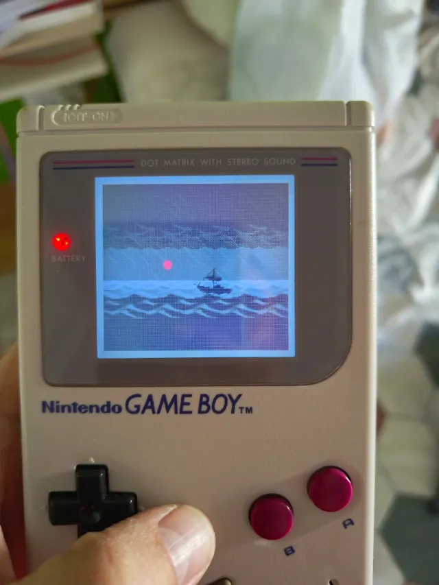 Game Boy DMG MOD LCD Blanco