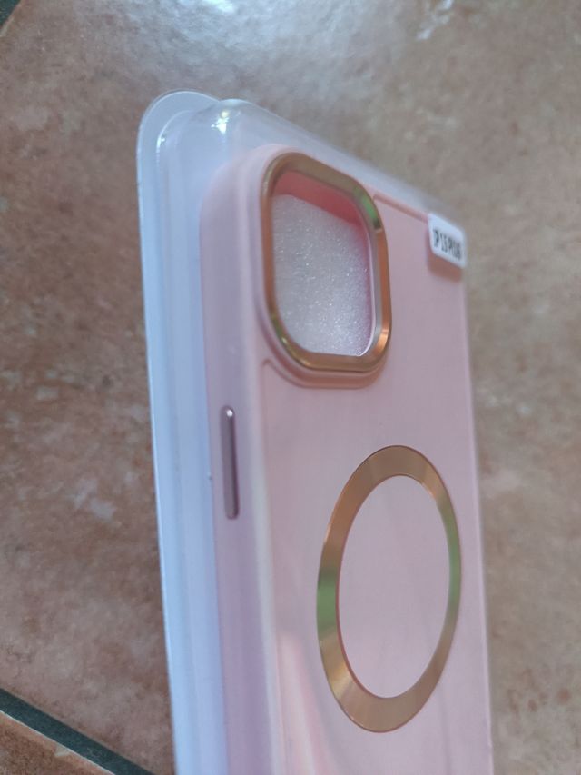 Custodia iPhone 15 Plus Magsafe Rosa