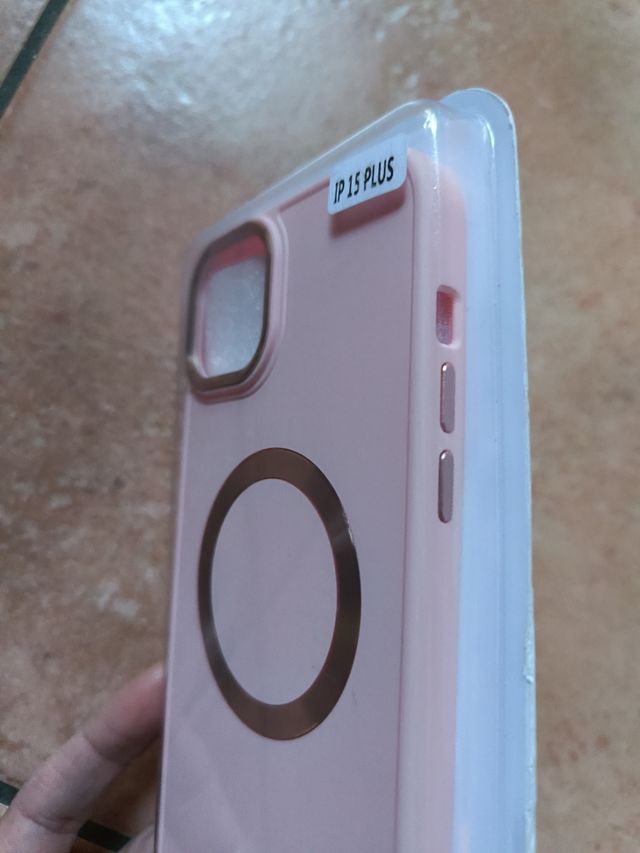 Custodia iPhone 15 Plus Magsafe Rosa