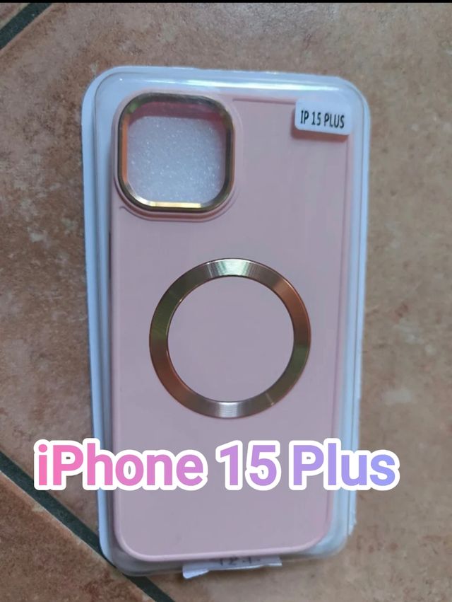 Custodia iPhone 15 Plus Magsafe Rosa