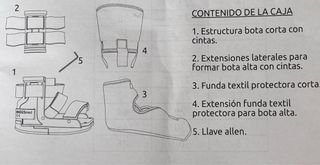Bota ortopédica Indesmed Walker+calcetín protector