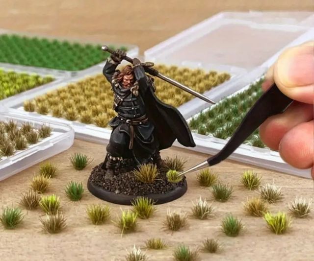 104 piezas de césped modelismo