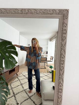 Blusa estampada multicolor