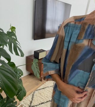 Blusa estampada multicolor