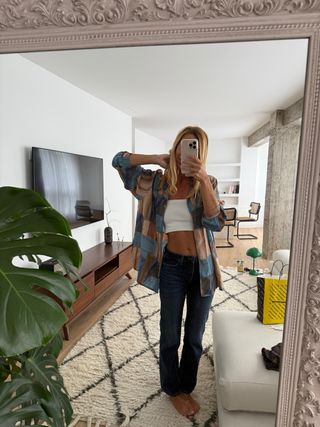 Blusa estampada multicolor