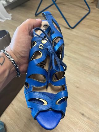 Sandali blu donna n.37