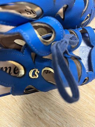 Sandali blu donna n.37