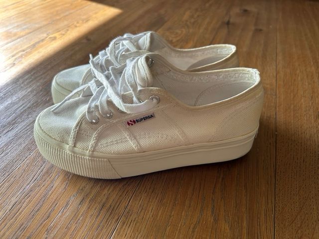 Superga 2750 Cotu Platform Bianche