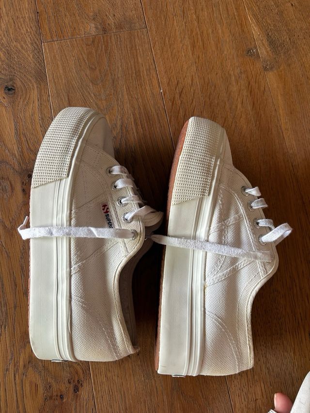 Superga 2750 Cotu Platform Bianche