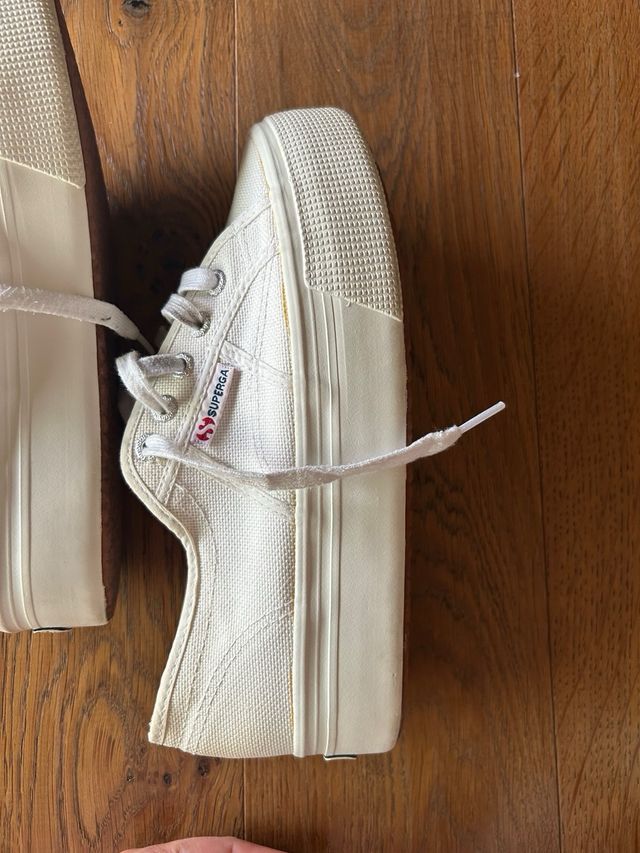 Superga 2750 Cotu Platform Bianche