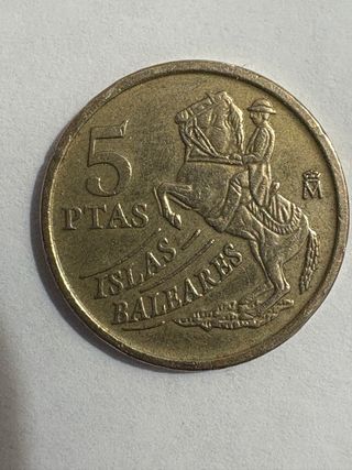 Moneda 5 Ptas Islas Baleares 1997