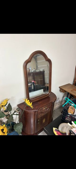 Recibidor con espejo - Madera