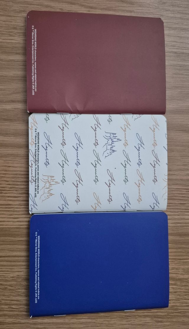 3 Cuadernos Harry Potter