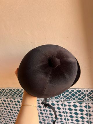 Casco equitación homologado negro nuevo