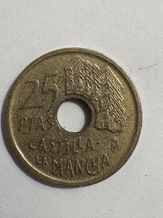 Moneda 25 pesetas España 1996