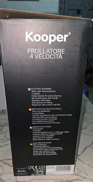 Frullatore Kooper 4 velocità - 350W