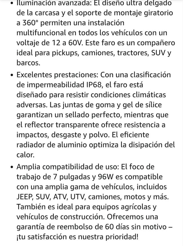 Faro LED Antom 30W - Auto