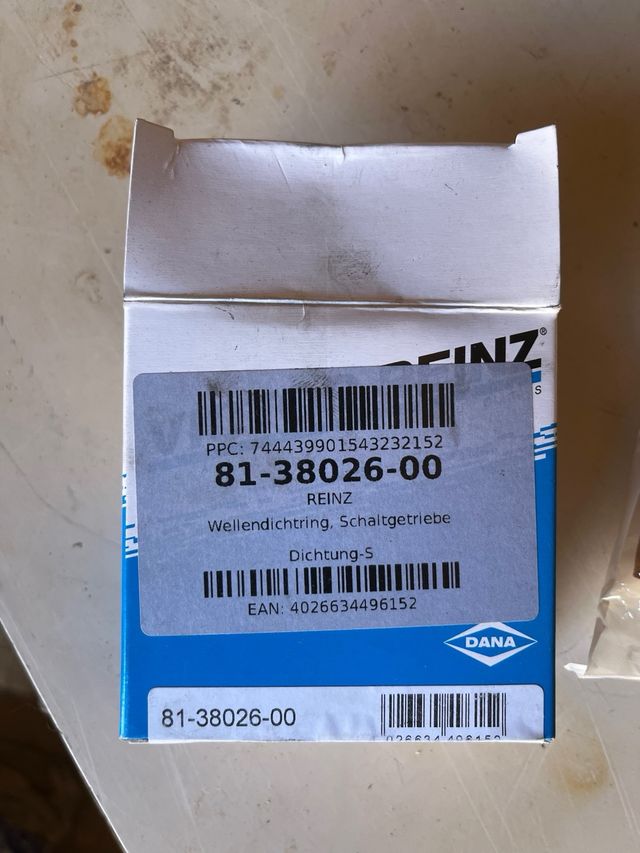 Retén diferencial 81-38026-00 Dana