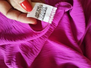 Vestido fucsia fluido talla L