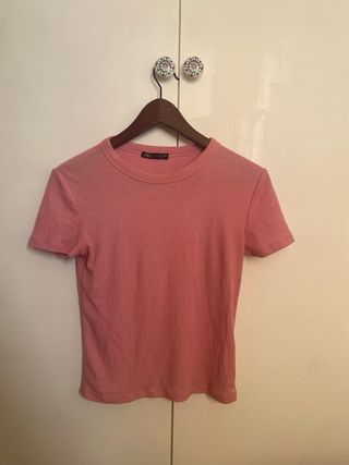 Camiseta Zara rosa