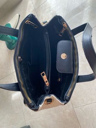 Borsa Carpisa beige e nera