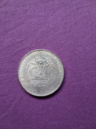 Moneda china antigua 7 Mace
