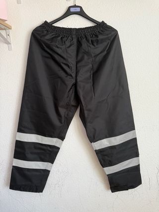 Pantalones lluvia moto reflectantes