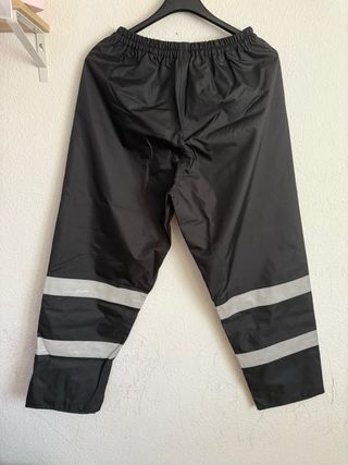 Pantalones lluvia moto reflectantes