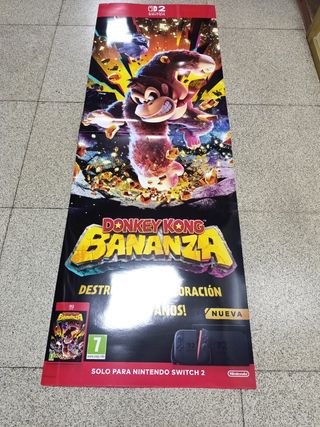 Cartel Donkey Kong Bananza Nintendo Switch 2 Totem