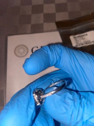 Anello Moissanite 3 ct Argento 925