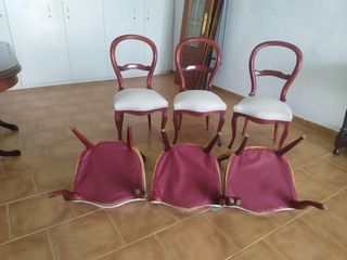 Mesa comedor + 6 sillas madera