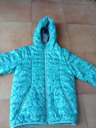 Chaqueta acolchada turquesa