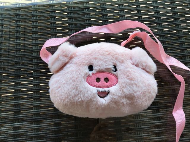 Bolso cerdito rosa