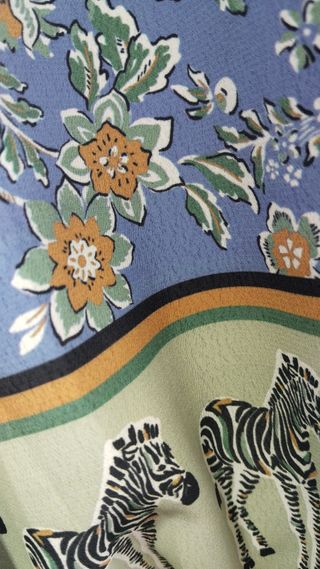 Chaqueta azul y gris mujer