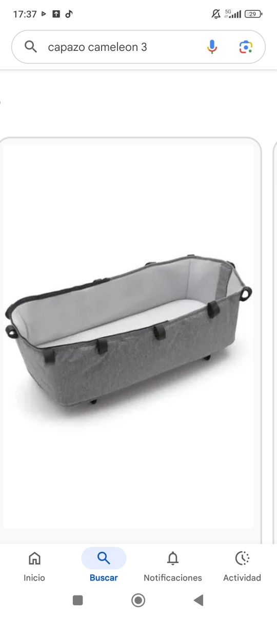 Capazo Bugaboo  Camaleón 3 Gris