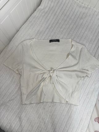 Top Bershka blanco XS