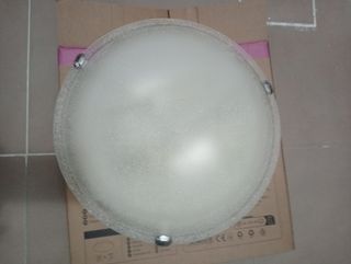 Plafoniera moderna vetro bianco satinato 



