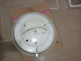 Plafoniera moderna vetro bianco satinato 




