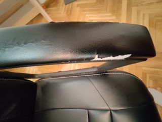 SILLA OFICINA/ORDENADOR COLOR NEGRA-POLIPIEL