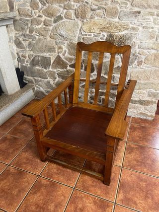 Butaca madera de castaño 1920