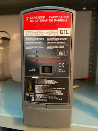 Cargador Baterías Coche Moto G1L 12V
