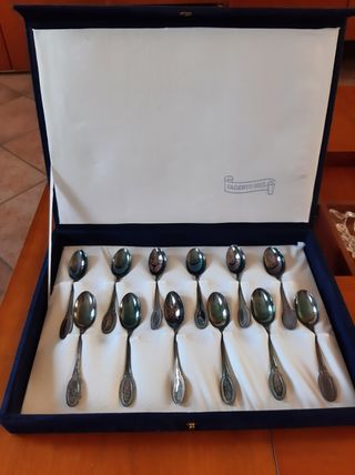 12 Cucchiaini Argento 800