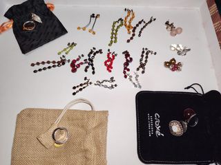Pendientes y anillos Croxe plata